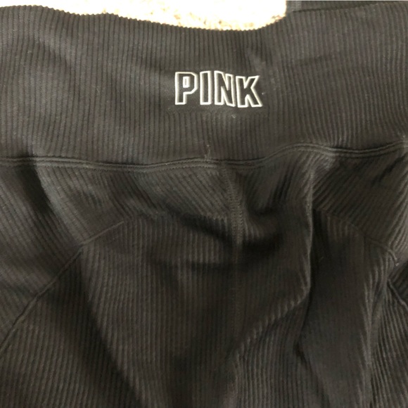 PINK Ribbed Leggings - Picture 2 of 3